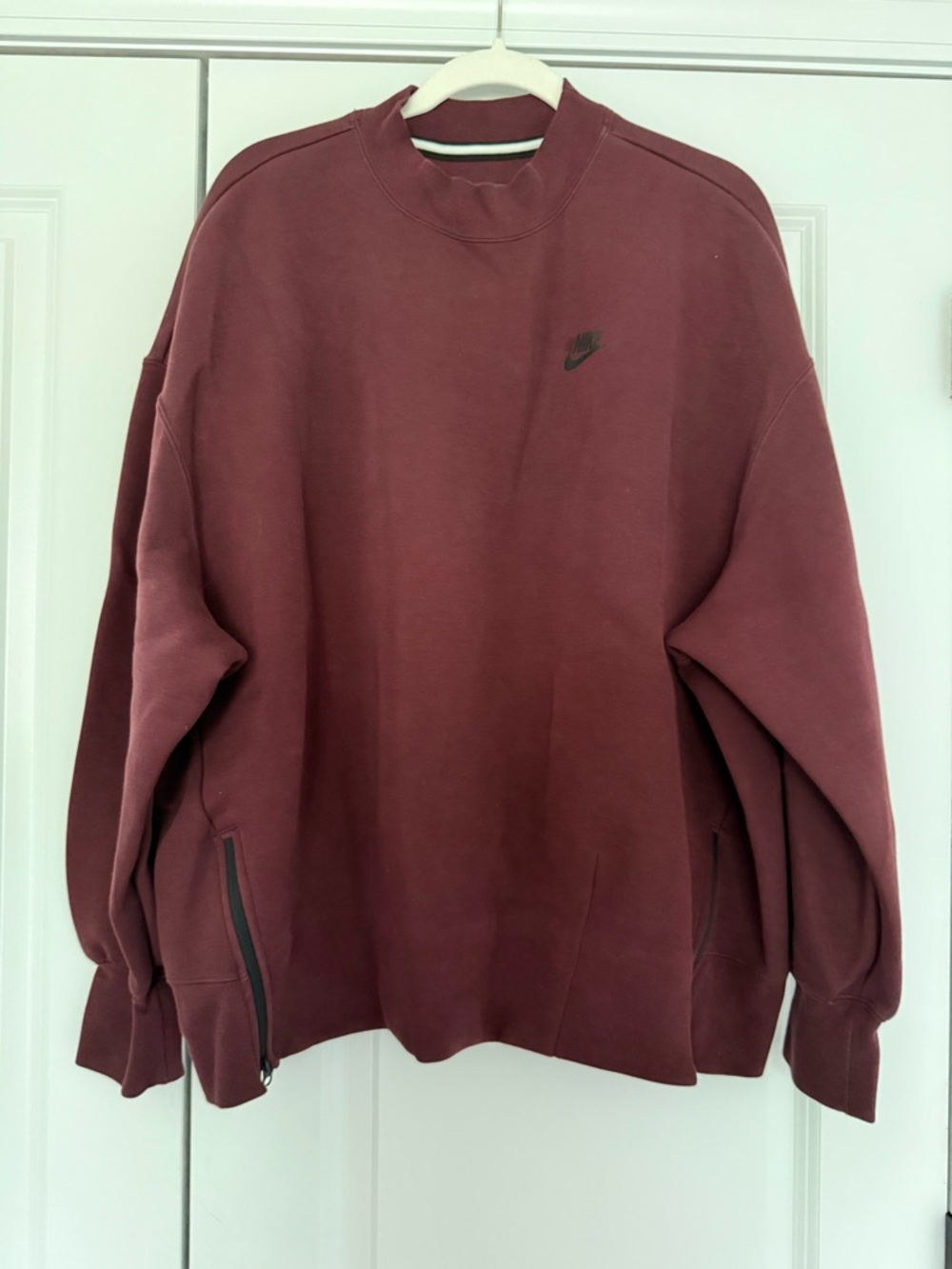 Nike Women’s Tech Fleece Oversized Crew-Neck Sweater